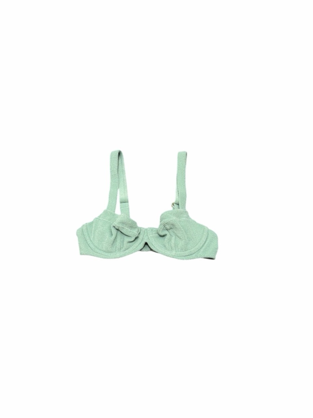 Victoria’s Secret blue/green terry cloth balconette bikini top